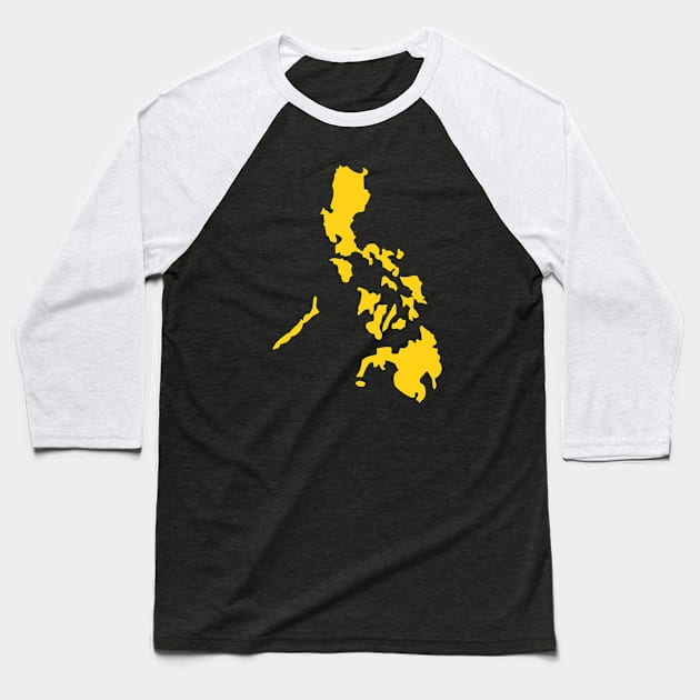 Philippine map Baseball T-Shirt by CatheBelan